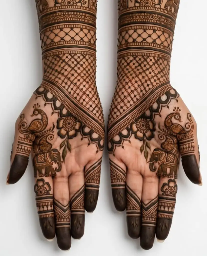 Latest Mor Mehndi Design
