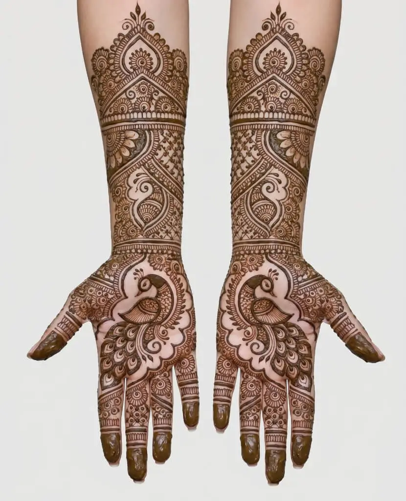 Beautiful Peacock Mehndi Design
